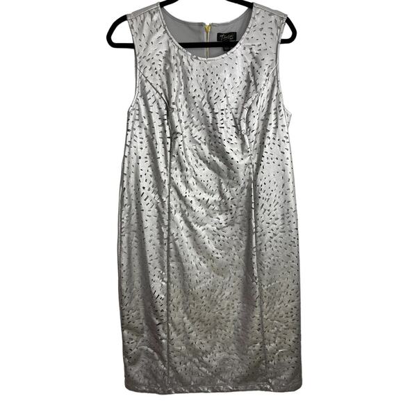 Thalia Sodi Metallic Silver Mini Dress - Picture 1 of 10